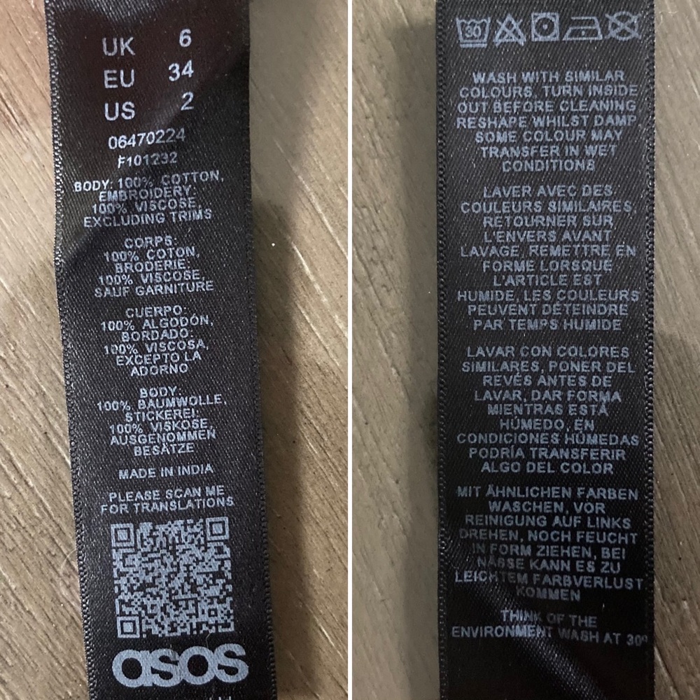 Asos Floral Embroidery Black Hoodie View 6